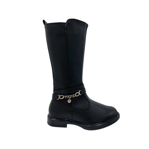Bota casual para niña Yuyin negro 24550