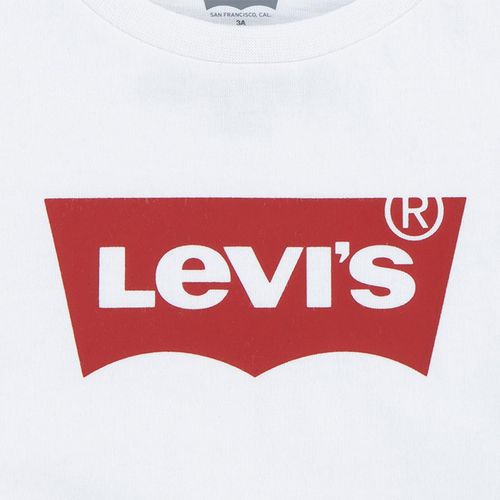 Playera casual para bebé Levis blanco 21k825