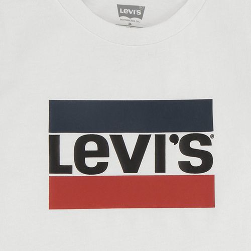 Playera casual para bebé Levis blanco 21k827