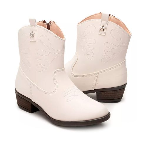 Bota vaquera para niña Jakuna blanco 241073