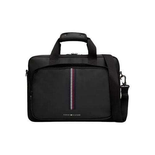 Portafolio para caballero Tommy Hilfiger negro am0am12728bds