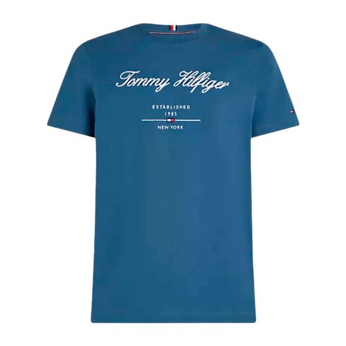 Playera casual para caballero Tommy Hilfiger azul mw0mw33691-dbz