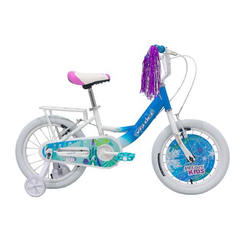 Bicicleta Infantil Veloci R16 Acero1V Azul Heart Beat