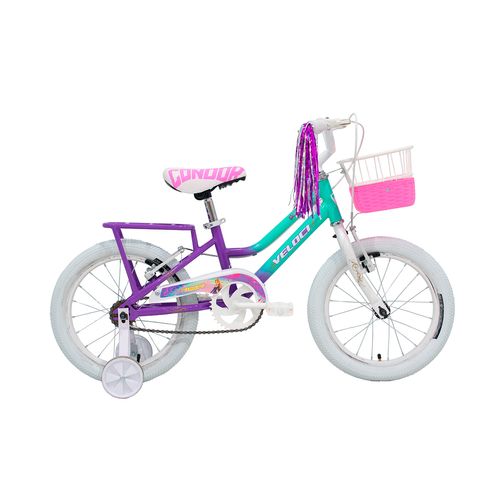 Bicicleta Infantil Veloci r16 acero1v turqueza amore