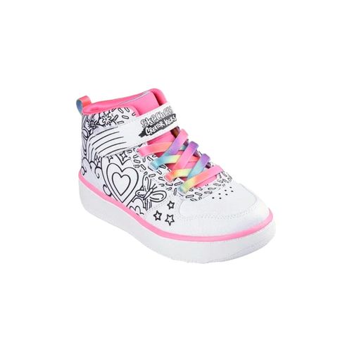 Tenis casual para niña Skechers blanco 302213lwmlt