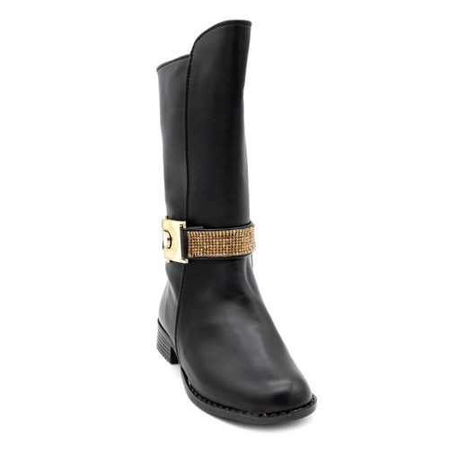 Bota casual para niña My Things negro 5301