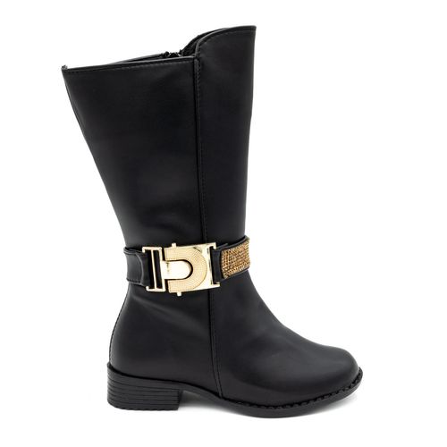 Bota casual para niña My Things negro 5301