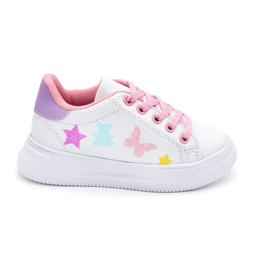 Tenis casual para niña My Things blanco d36