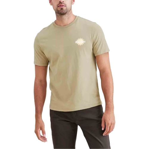 Playera casual para caballero Dockers verde a1103-0180