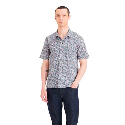 Camisa Dockers azul para caballero a1732-0046