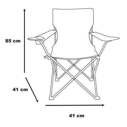 Silla plegable Alpine Cuisine azul ai25172b