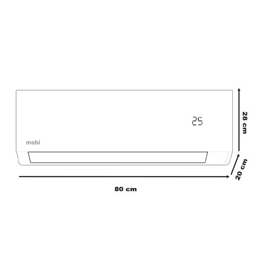 Minisplit inverter Mabe 1 tonelada blanco mmi12cabwca32me