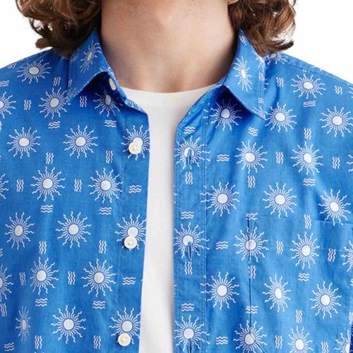 Camisa casual para caballero Dockers azul 55769-0246