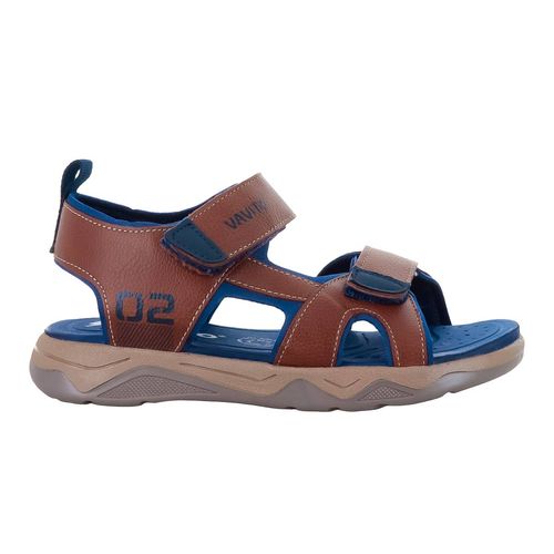 Sandalia casual para niño Vavito café va961502st