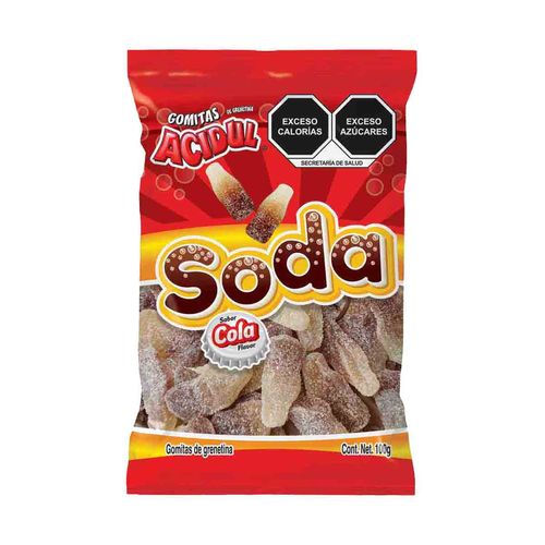 Gomitas sabor soda Acidul 100 gr