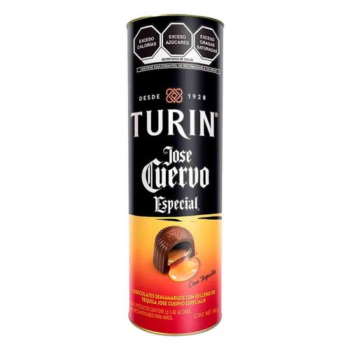 Chocolates jose cuervo Turín tubo 180 gr