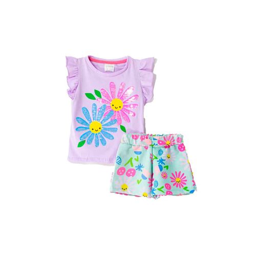 Conjunto casual para niña choys multicolor 8778