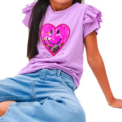 Blusa Choys lila para niña 8776