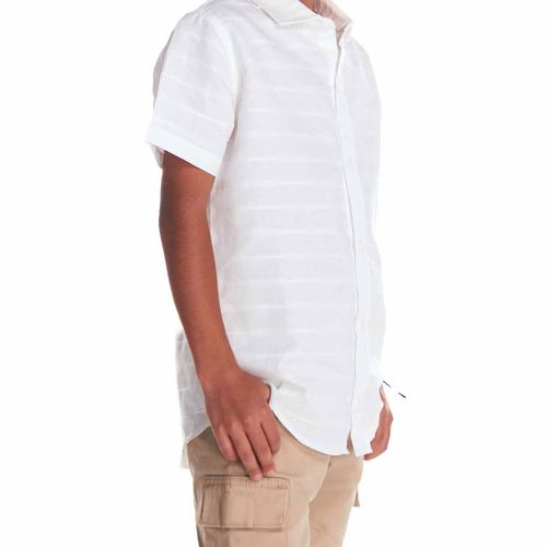 Camisa casual para joven Lyon blanco 221415-002