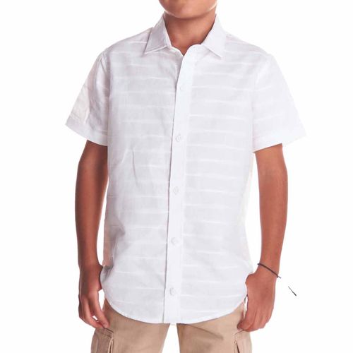Camisa casual para joven Lyon blanco 221415-002