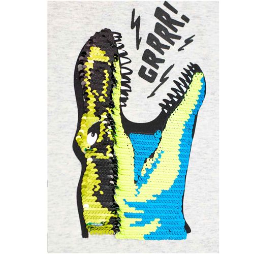 Playera casual para niño Choys gris 8465