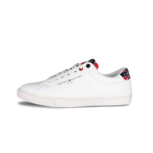 Tenis choclo para caballero Tommy Hilfiger blanco fm0fm04097-ybr