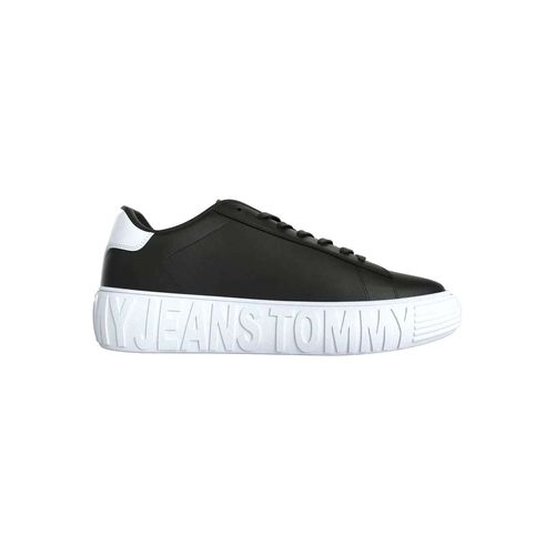 Tenis choclo para caballero Tommy Hilfiger negro em0em01159-bds