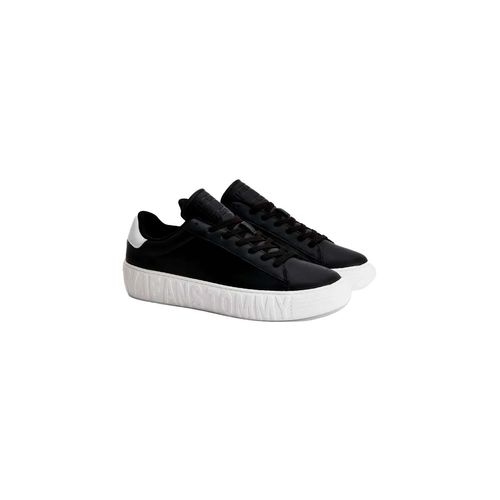 Tenis choclo para caballero Tommy Hilfiger negro em0em01159-bds