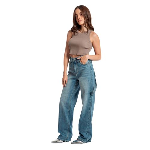 Pantalón De Mezclilla Para Dama Balam Azul BL6755