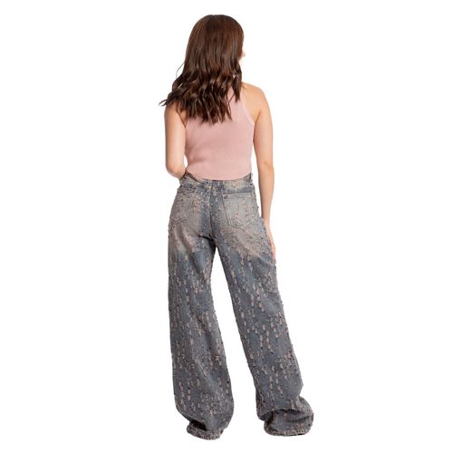 Pantalón De Mezclilla Para Dama Balam Morado BL6717
