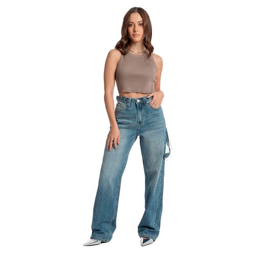 Pantalón De Mezclilla Para Dama Balam Azul BL6755