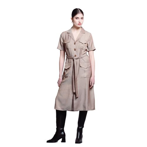 Vestido casual para dama Lob café DVVI0489