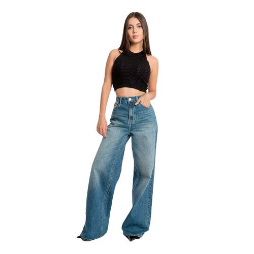Pantalón De Mezclilla Para Dama Balam Azul BL6705