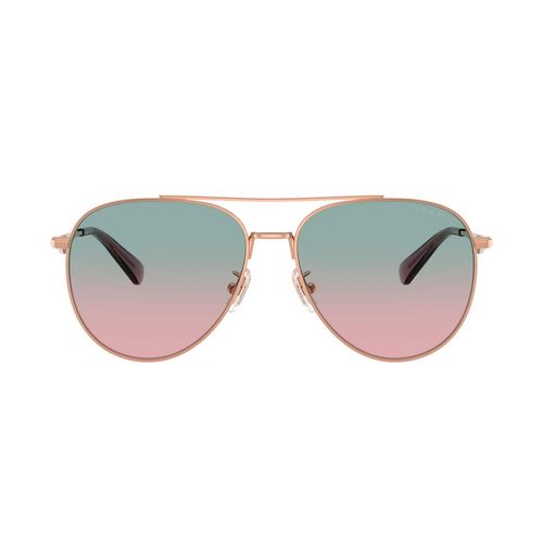 Lentes solares para dama Coach pilot shiny rose gold 0HC7169