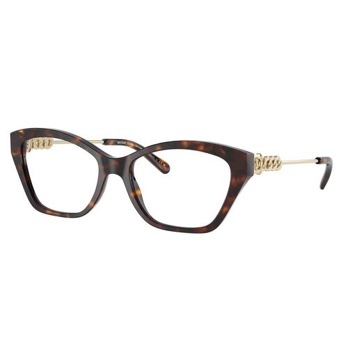 Lentes oftálmicos para dama Michael Kors square dark tortoise 0MK4136