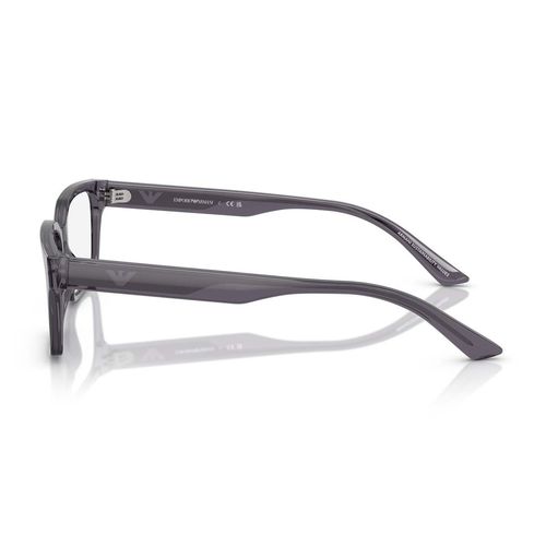 Lentes oftálmicos para caballero Emporio Armani rectangle transparent dark grey 0EA3244