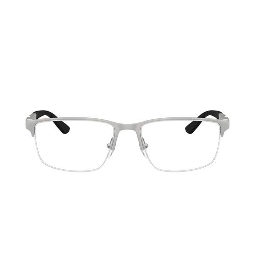 Lentes oftálmicos para caballero Emporio Armani rectangle matte silver 0EA1164