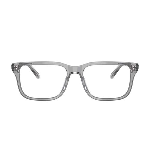 Lentes oftálmicos para caballero Emporio Armani rectangle shiny transparent grey 0EA3250U