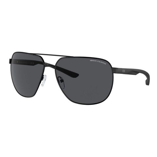 Lentes solares para caballero Armani Exchange round matte black 0AX2047S