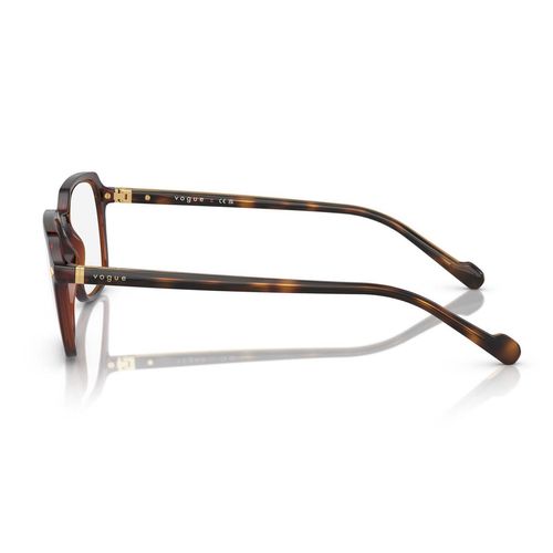 Lentes oftálmicos para caballero Vogue square transparent dark brown 0VO5532 3110 54