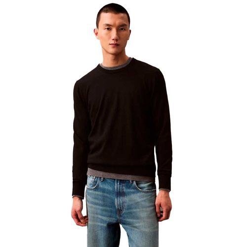 Suéter cerrado para caballero Calvin Klein negro 40qm313-002