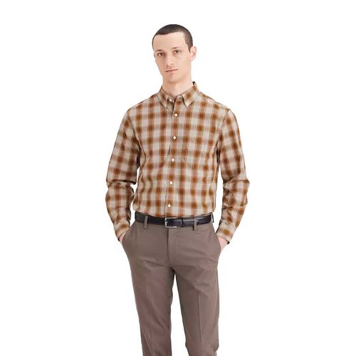 Camisa Dockers café para caballero a4252-0057