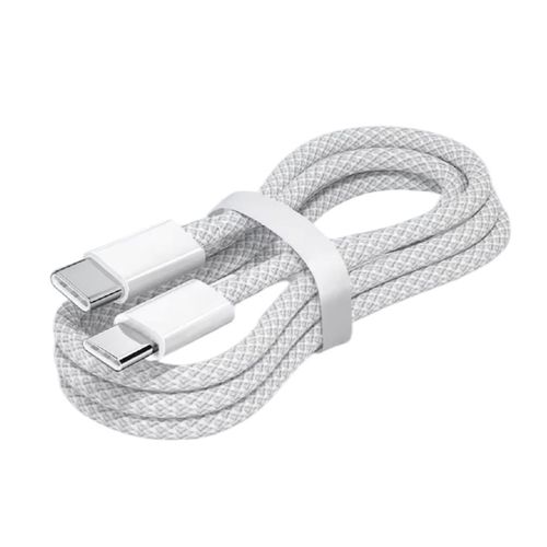 Cable de carga rápida usb C a tipo C PD 60W Daki blanco 748331959136