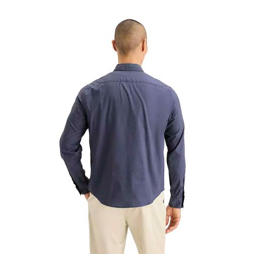 Camisa casual para caballero Dockers azul 52669-0457
