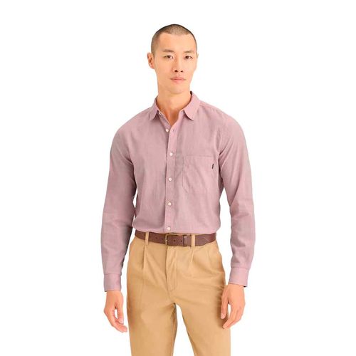 Camisa casual para caballero Dockers rosa a4253-0075