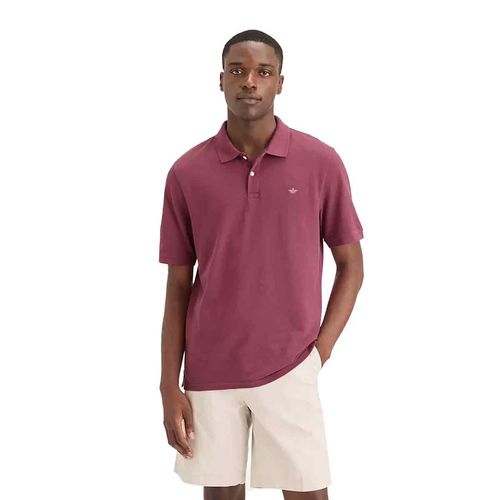 Playera tipo polo Dockers rojo para caballero a1159-0123