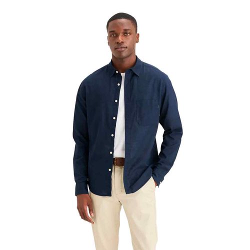 Camisa casual para caballero Dockers azul a4253-0069