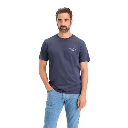 Playera casual para caballero Dockers azul a1103-0307