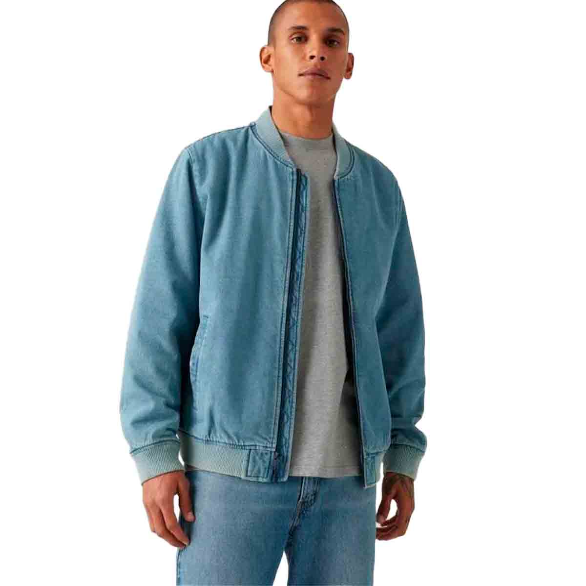 Loose Fit Chamarra De Mezclilla Hombre H&m Chamarra Verde