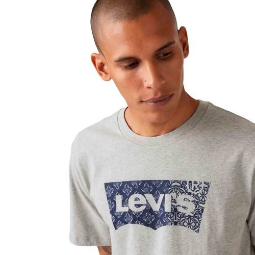 Playera casual para caballero Levis gris 22491-1813